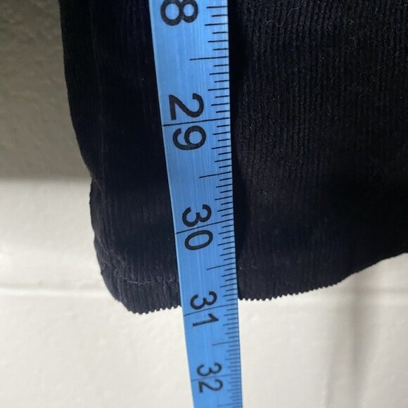 St Johns Bay Womens Corduroy Pants Plus 18W 5 Pockets Mid Rise Black Wide Leg - Picture 7 of 8